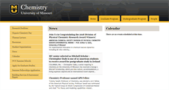 Desktop Screenshot of chemistry.missouri.edu