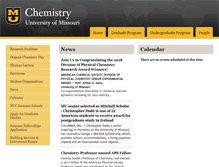 Tablet Screenshot of chemistry.missouri.edu