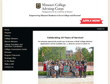 Tablet Screenshot of mcac.missouri.edu