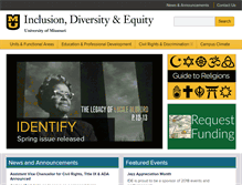 Tablet Screenshot of diversity.missouri.edu