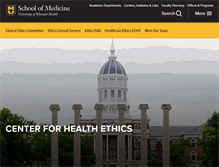 Tablet Screenshot of ethics.missouri.edu