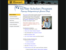 Tablet Screenshot of mcnair.missouri.edu