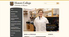 Desktop Screenshot of honors.missouri.edu