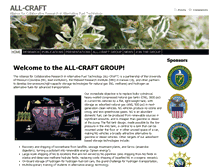 Tablet Screenshot of all-craft.missouri.edu