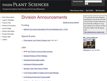 Tablet Screenshot of plantscionly.missouri.edu