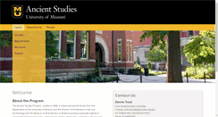 Desktop Screenshot of ancientstudies.missouri.edu