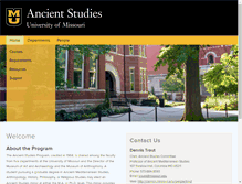 Tablet Screenshot of ancientstudies.missouri.edu