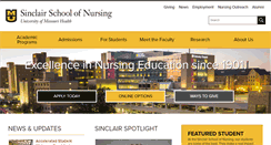 Desktop Screenshot of nursing.missouri.edu