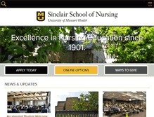 Tablet Screenshot of nursing.missouri.edu