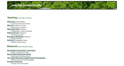 Desktop Screenshot of oak.snr.missouri.edu