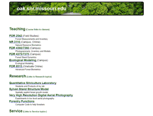 Tablet Screenshot of oak.snr.missouri.edu