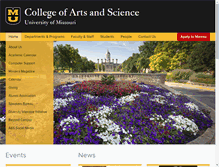 Tablet Screenshot of coas.missouri.edu