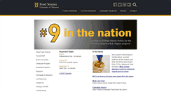 Desktop Screenshot of foodscience.missouri.edu