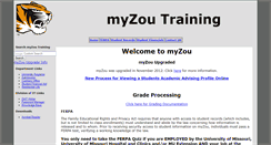 Desktop Screenshot of myzoutraining.missouri.edu