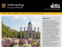 Tablet Screenshot of anthropology.missouri.edu