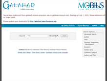 Tablet Screenshot of galahad.missouri.edu