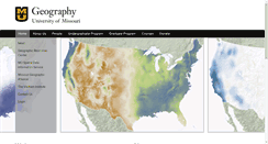 Desktop Screenshot of geography.missouri.edu