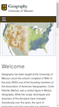 Mobile Screenshot of geography.missouri.edu