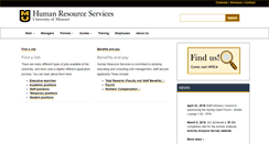 Desktop Screenshot of hrs.missouri.edu
