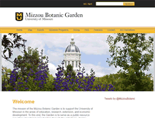 Tablet Screenshot of gardens.missouri.edu