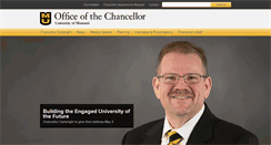 Desktop Screenshot of chancellor.missouri.edu