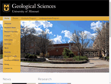 Tablet Screenshot of geology.missouri.edu