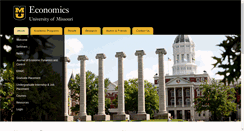 Desktop Screenshot of economics.missouri.edu
