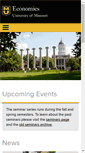 Mobile Screenshot of economics.missouri.edu