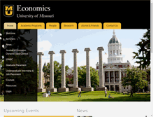 Tablet Screenshot of economics.missouri.edu