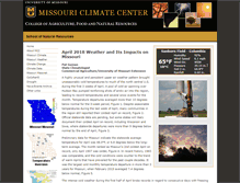 Tablet Screenshot of climate.missouri.edu