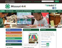 Tablet Screenshot of mo4h.missouri.edu