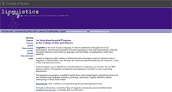 Desktop Screenshot of linguistics.missouri.edu