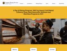 Tablet Screenshot of dining.missouri.edu