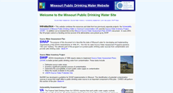 Desktop Screenshot of drinkingwater.missouri.edu