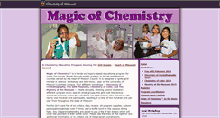 Desktop Screenshot of magicofchemistry.missouri.edu