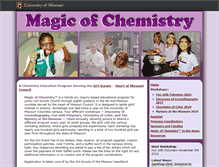Tablet Screenshot of magicofchemistry.missouri.edu