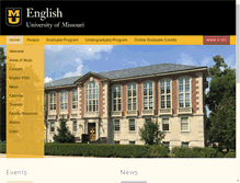 Tablet Screenshot of english.missouri.edu