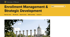 Desktop Screenshot of enrollment.missouri.edu