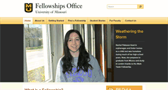 Desktop Screenshot of fellowships.missouri.edu
