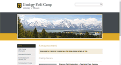 Desktop Screenshot of fieldcamp.missouri.edu