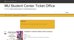 Desktop Screenshot of boxoffice.missouri.edu