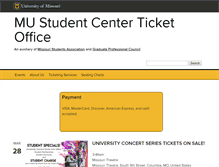 Tablet Screenshot of boxoffice.missouri.edu