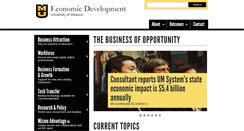 Desktop Screenshot of economicdevelopment.missouri.edu