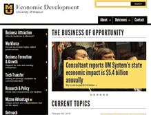 Tablet Screenshot of economicdevelopment.missouri.edu