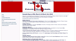 Desktop Screenshot of canada.missouri.edu