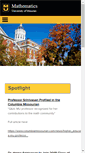 Mobile Screenshot of math.missouri.edu