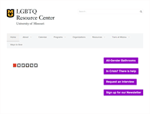 Tablet Screenshot of lgbtq.missouri.edu