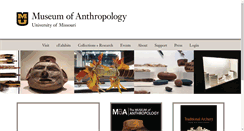 Desktop Screenshot of anthromuseum.missouri.edu