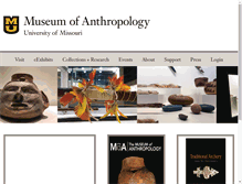 Tablet Screenshot of anthromuseum.missouri.edu