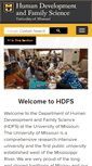 Mobile Screenshot of hdfs.missouri.edu